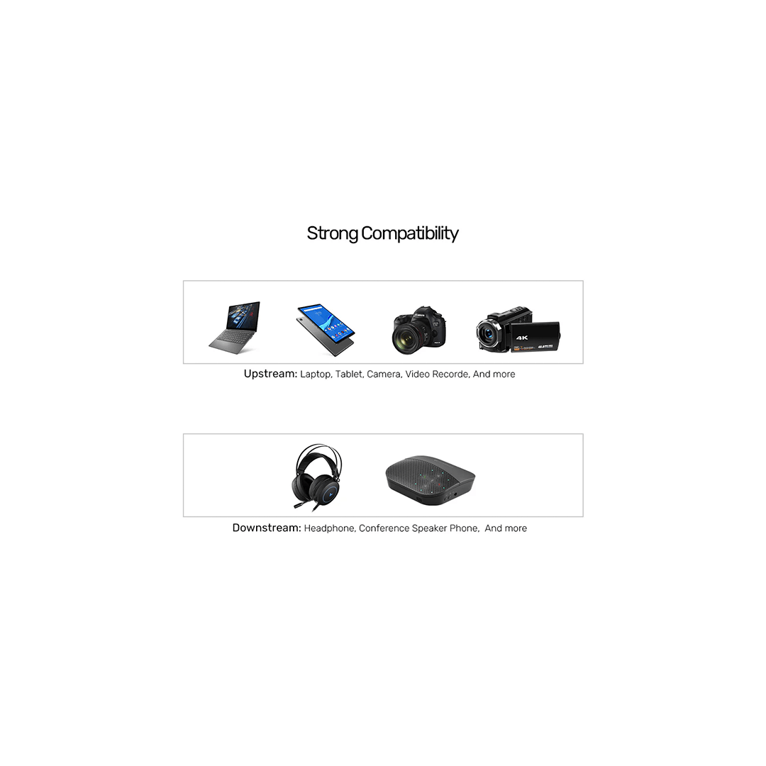 Unitek Headset Dual Adapter  3.5mm Plug to 3.5mm Jack Stereo Audio Cable 0.2M in Qatar Unitek Headset Dual Adapter  3.5mm Plug to 3.5mm Jack Stereo Audio Cable 0.2M in Qatar